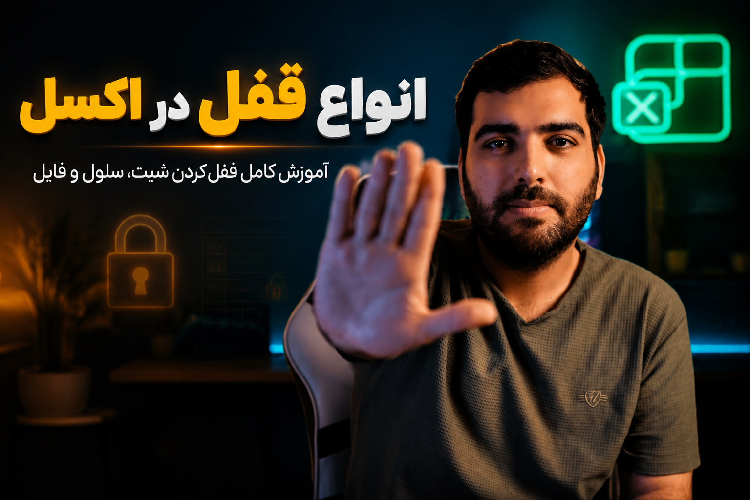آموزش باز کردن قفل فایل اکسل